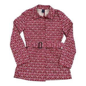 Gap 2006 Belted Trench Coat Roses - Size XS